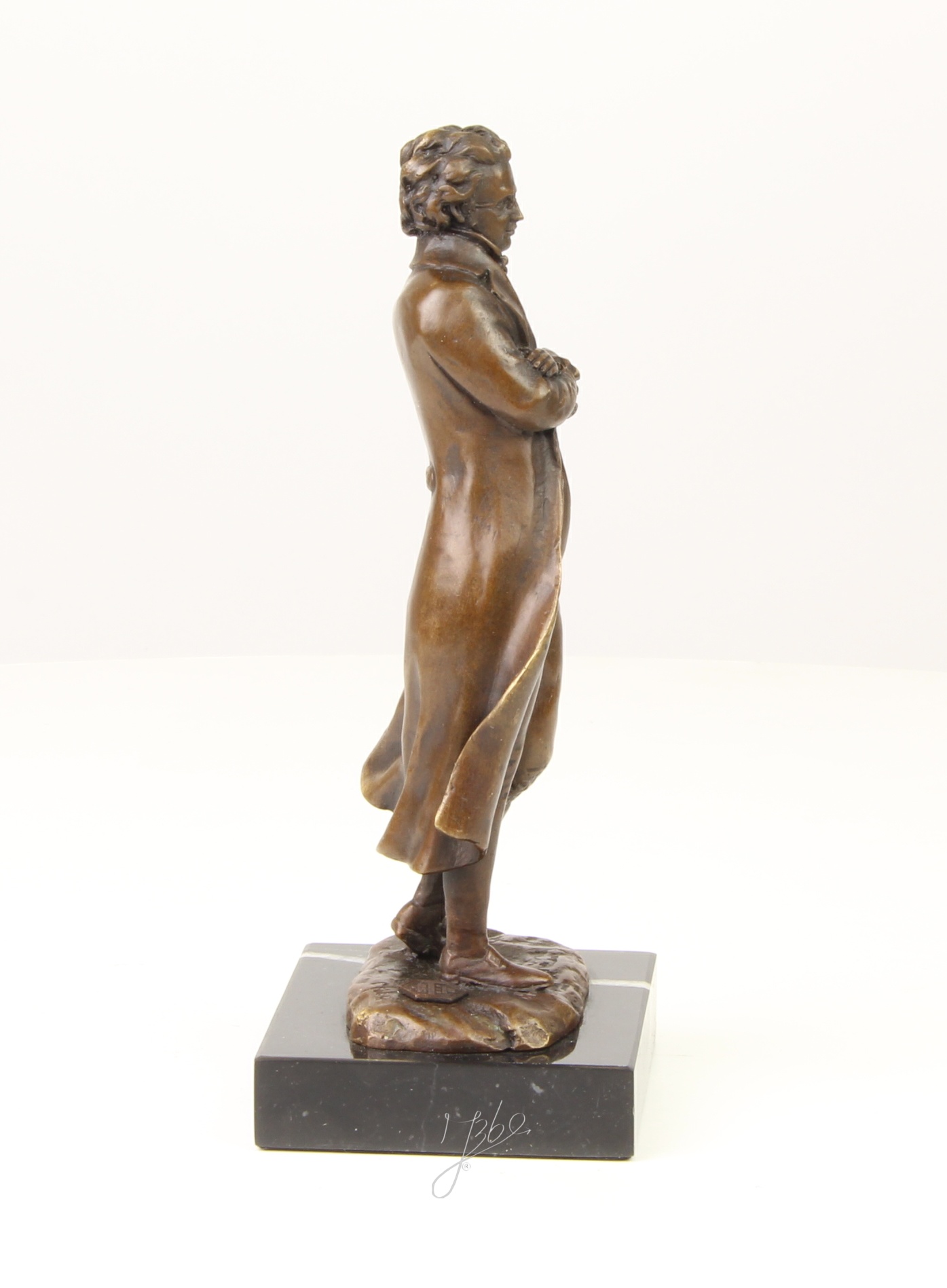 Klassische Bronze Schriftsteller Skulptur Elegante Autorenstatue 15