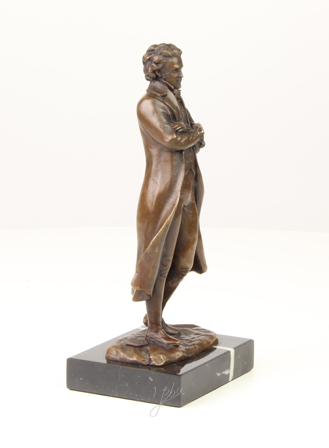 Klassische Bronze Schriftsteller Skulptur Elegante Autorenstatue 16