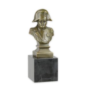 Exquisite Napoleon Bronze Büste Bonaparte Skulptur mit Zweispitz