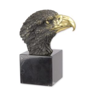 Exquisite Bronze Adlerskulptur Detaillierte Adlerkopf-Kunst für Ihr Zuhause