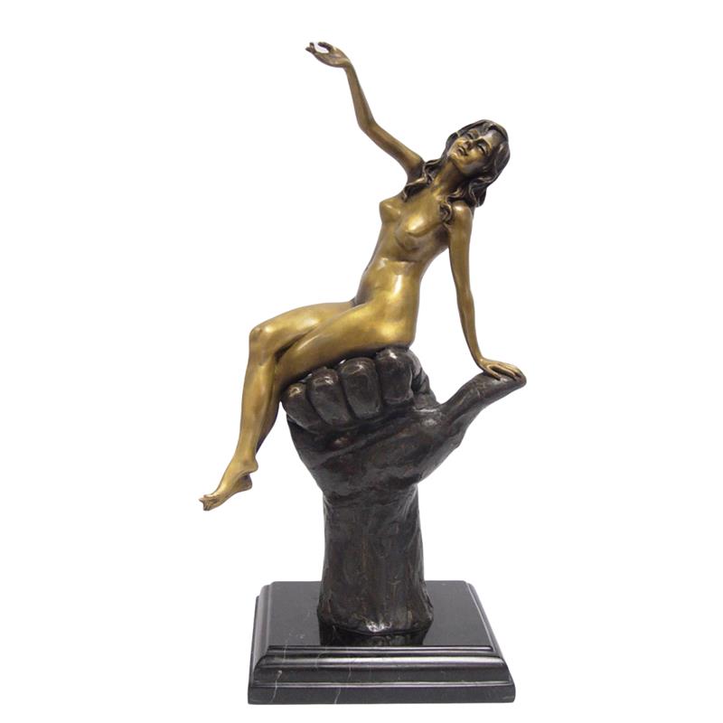 Elegante Bronze Frauenfigur Skulptur einer Sitzenden Frau 2