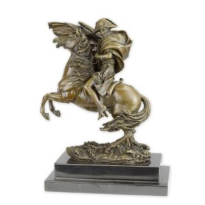 Exquisite Bronze Napoleon Skulptur Alpenüberquerung Bronzestatue Highlight
