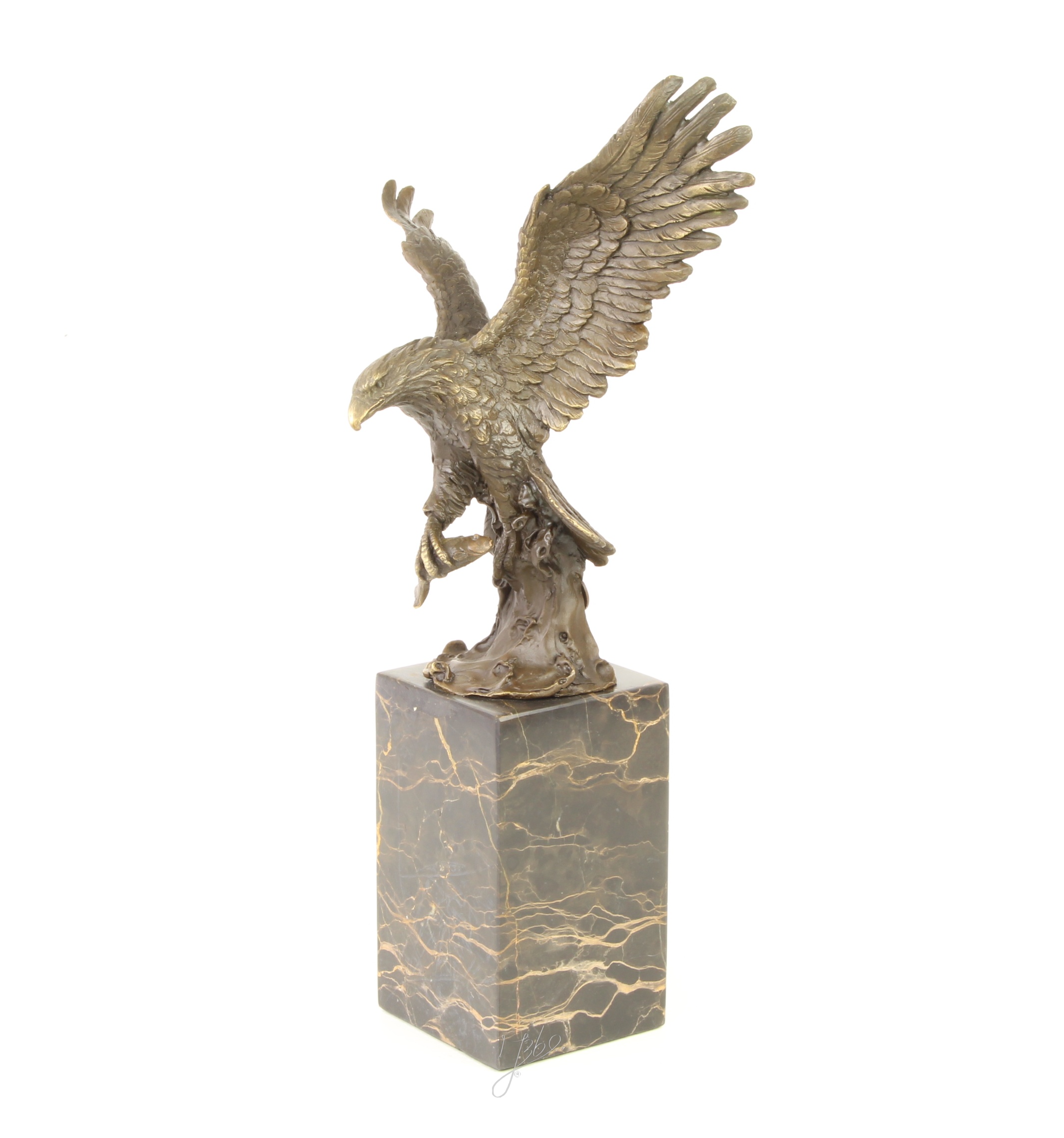 Handgefertigte Bronze Adlerskulptur Fliegender Adler Kunstwerk 4
