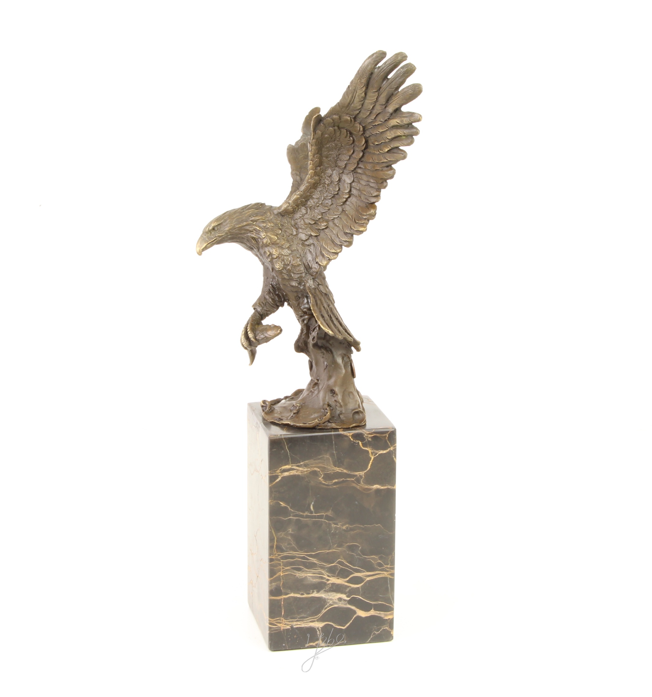 Handgefertigte Bronze Adlerskulptur Fliegender Adler Kunstwerk 7