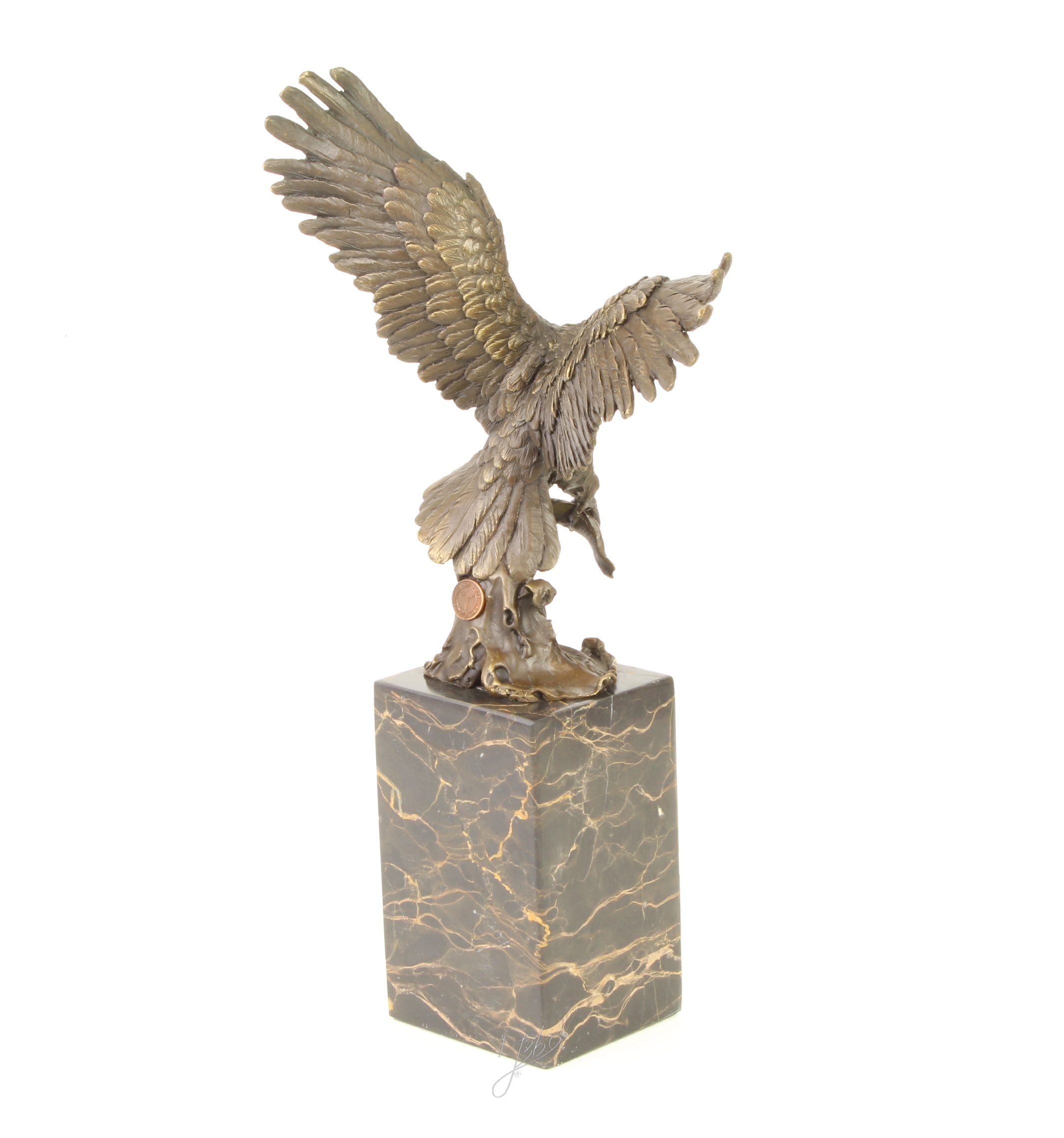 Handgefertigte Bronze Adlerskulptur Fliegender Adler Kunstwerk 11