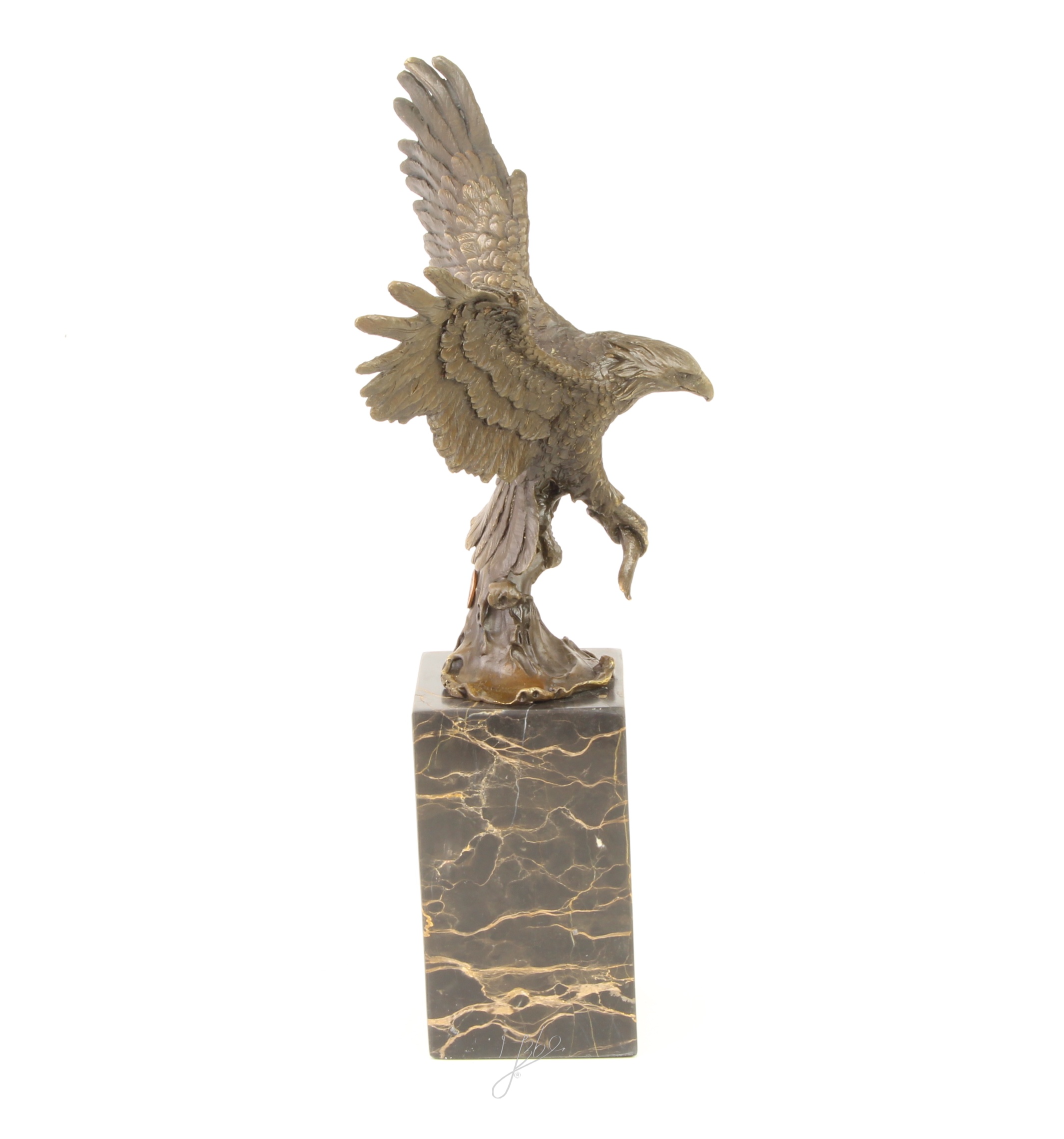 Handgefertigte Bronze Adlerskulptur Fliegender Adler Kunstwerk 13