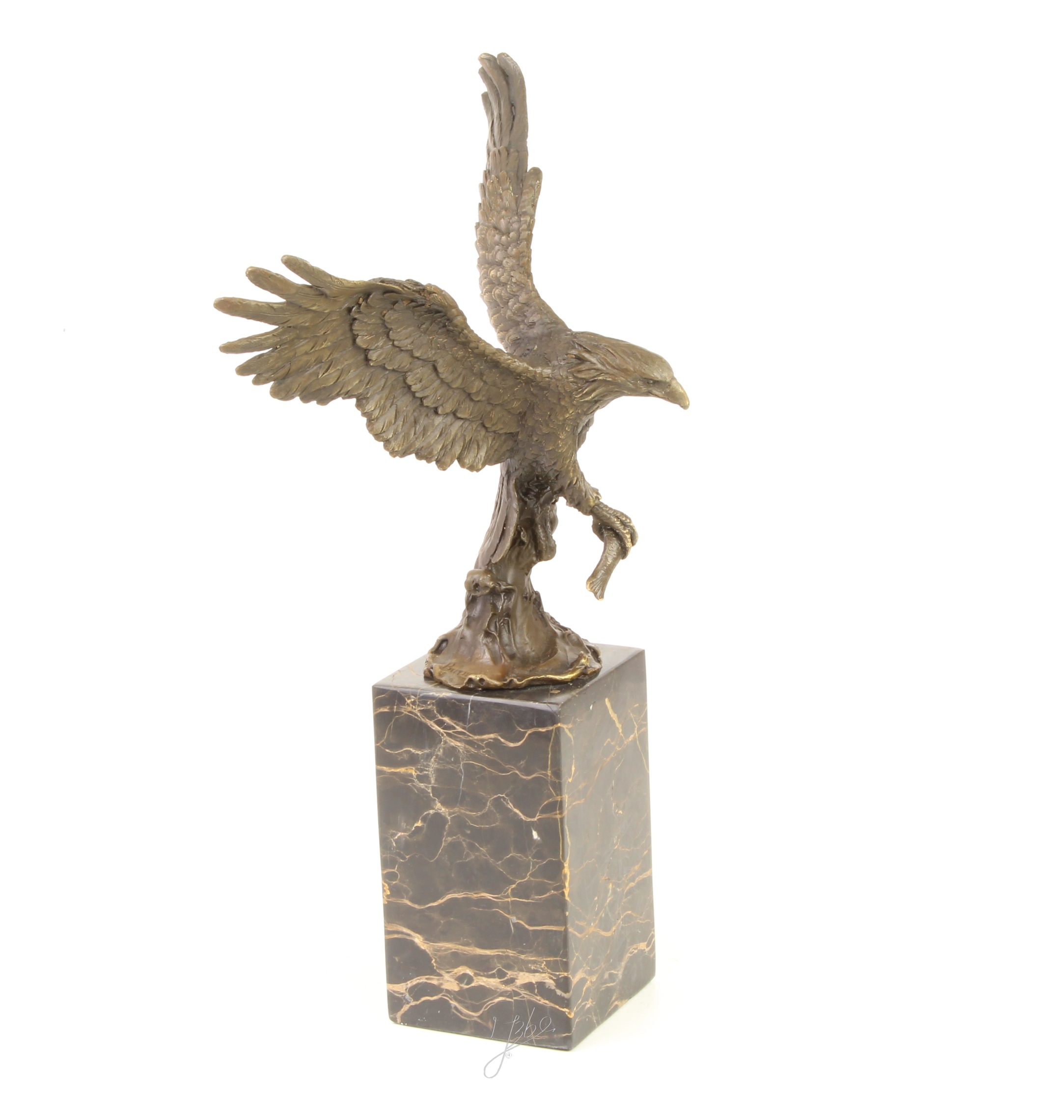 Handgefertigte Bronze Adlerskulptur Fliegender Adler Kunstwerk 14