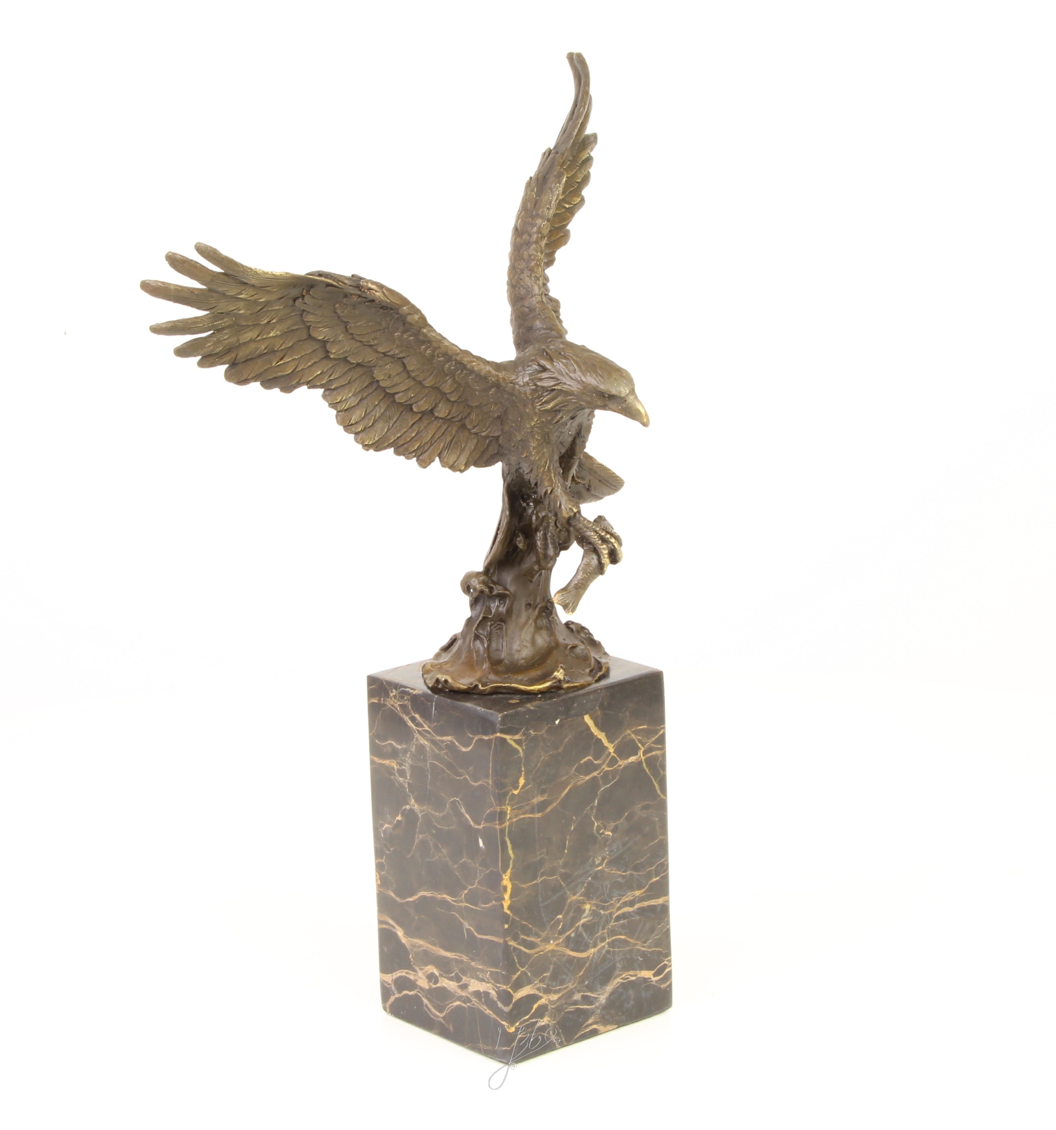 Handgefertigte Bronze Adlerskulptur Fliegender Adler Kunstwerk 16