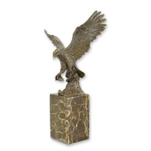 Handgefertigte Bronze Adlerskulptur Fliegender Adler Kunstwerk