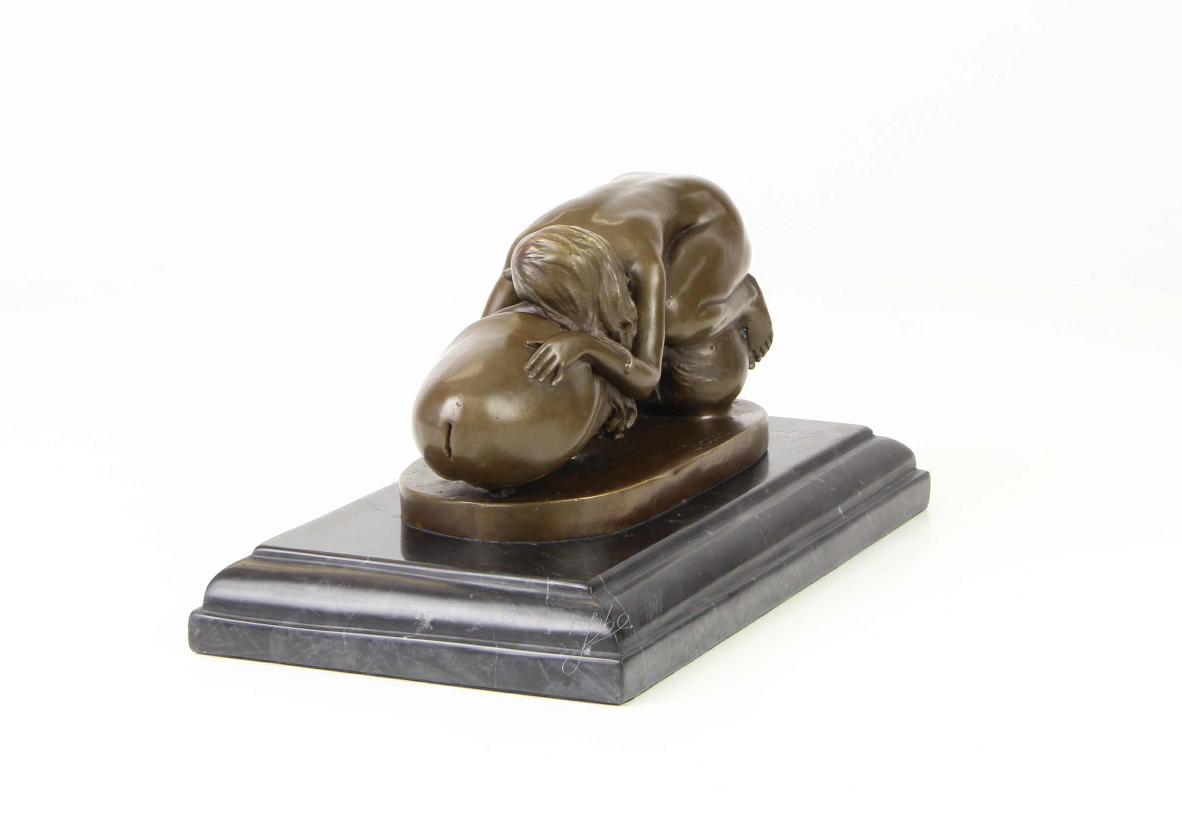 Exquisite Bronze Kunstskulptur Abstrakte Figur einer Frau 7