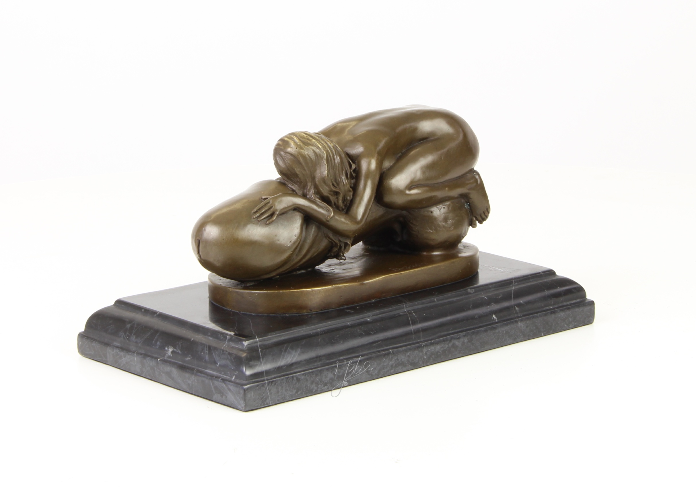 Exquisite Bronze Kunstskulptur Abstrakte Figur einer Frau 8