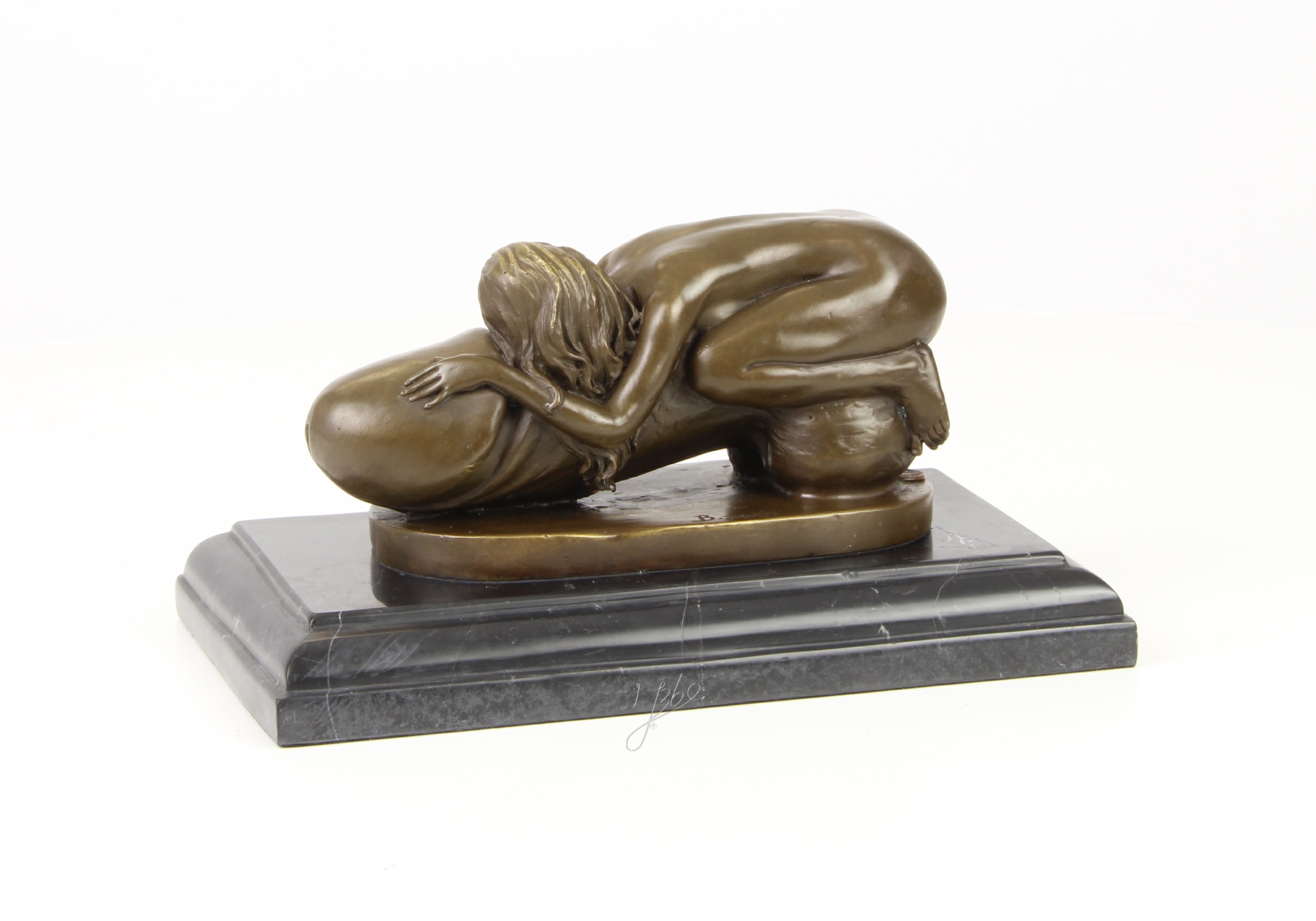 Exquisite Bronze Kunstskulptur Abstrakte Figur einer Frau 10