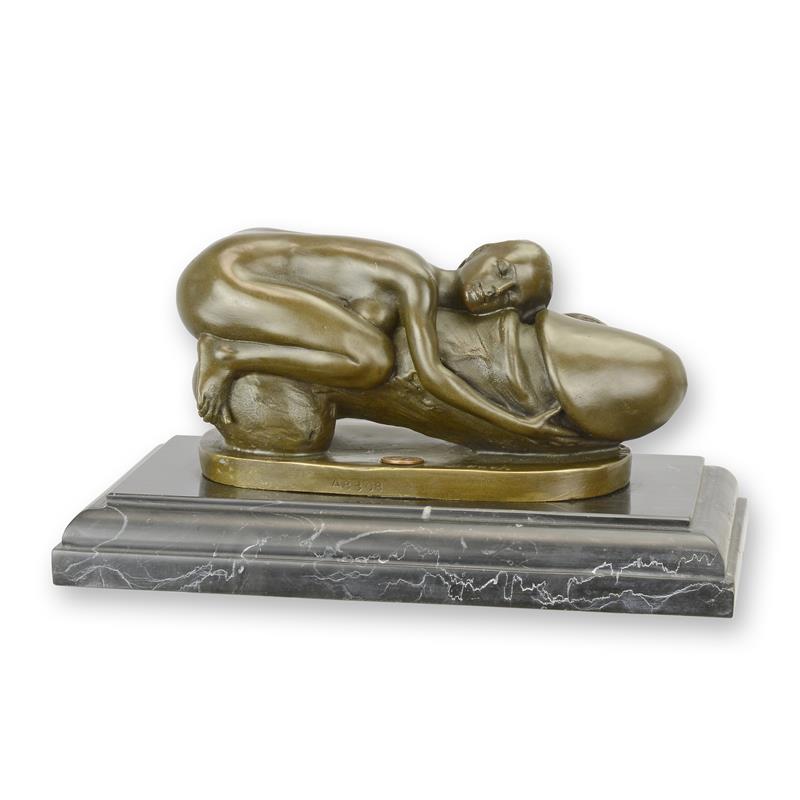 Exquisite Bronze Kunstskulptur Abstrakte Figur einer Frau 2