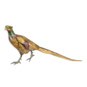 Elegante Bronze Fasan Skulptur Dekorative Fasanenfigur für Ihr Zuhause