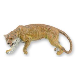 Exquisite Bronze Tiger Skulptur Detaillierte Bronzene Tigerfigur für Ihr Zuhause