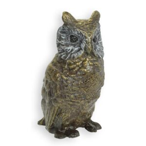 Exquisite Bronze Eulenskulptur detaillierte Eulenfigur für Ihr Zuhause