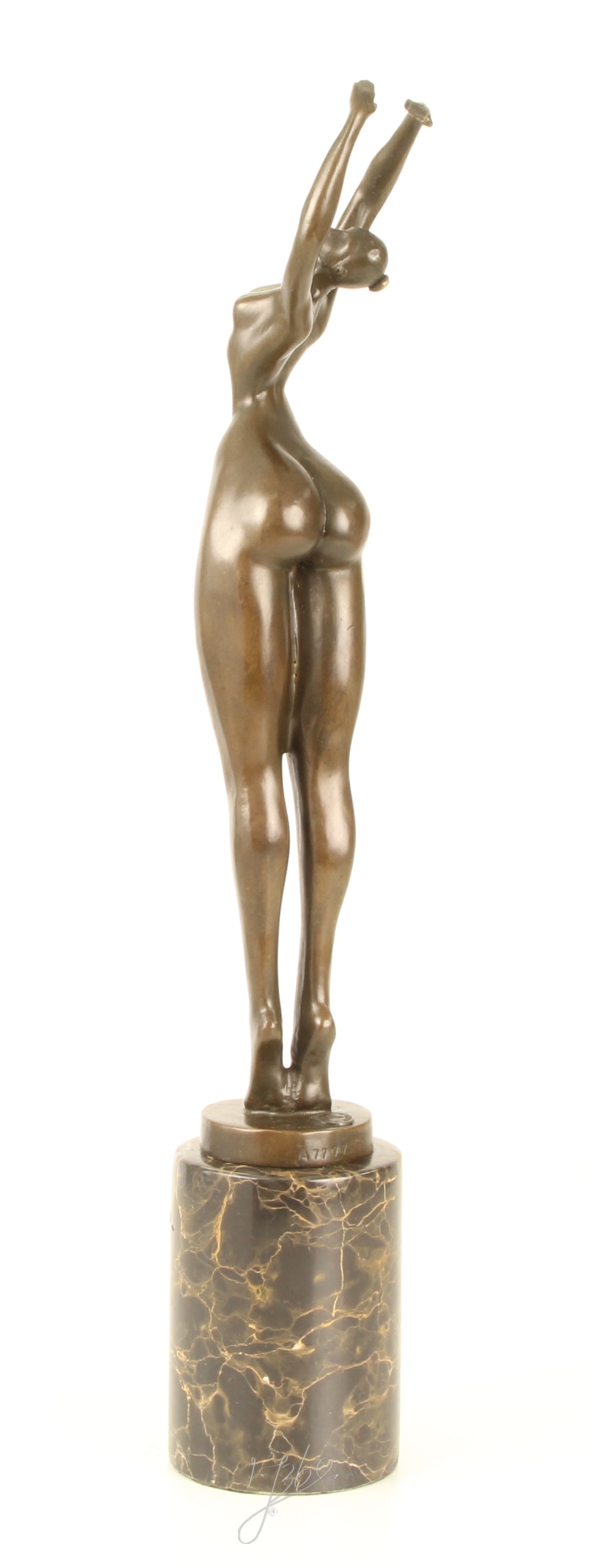 Moderne Bronze Figur abstrakte Skulptur Weiblicher Akt in Perfektion 8