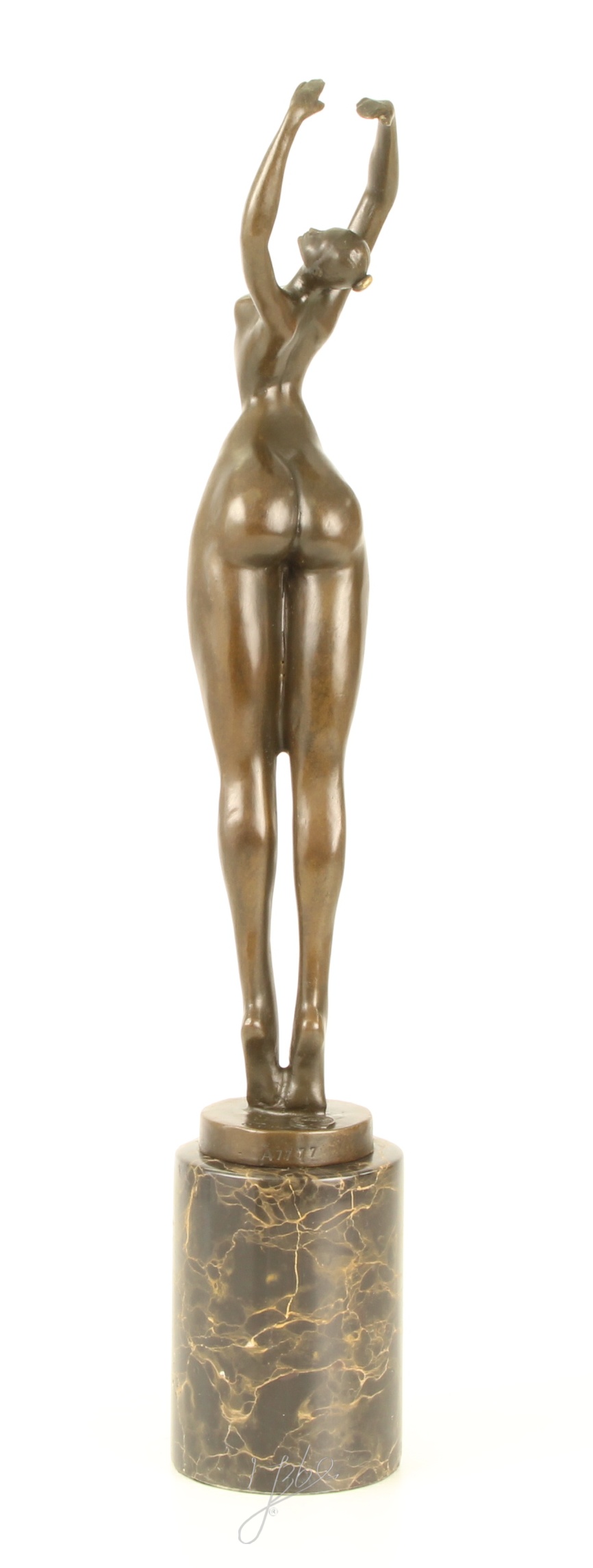 Moderne Bronze Figur abstrakte Skulptur Weiblicher Akt in Perfektion 9