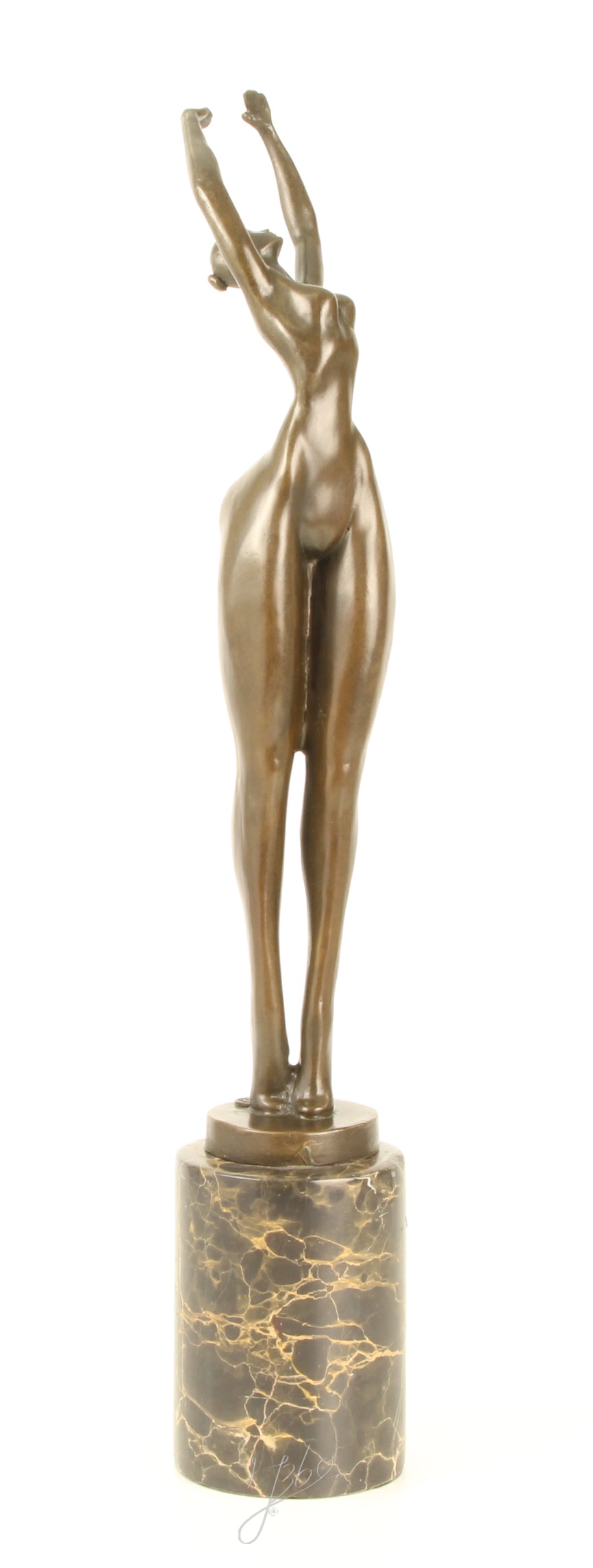 Moderne Bronze Figur abstrakte Skulptur Weiblicher Akt in Perfektion 16