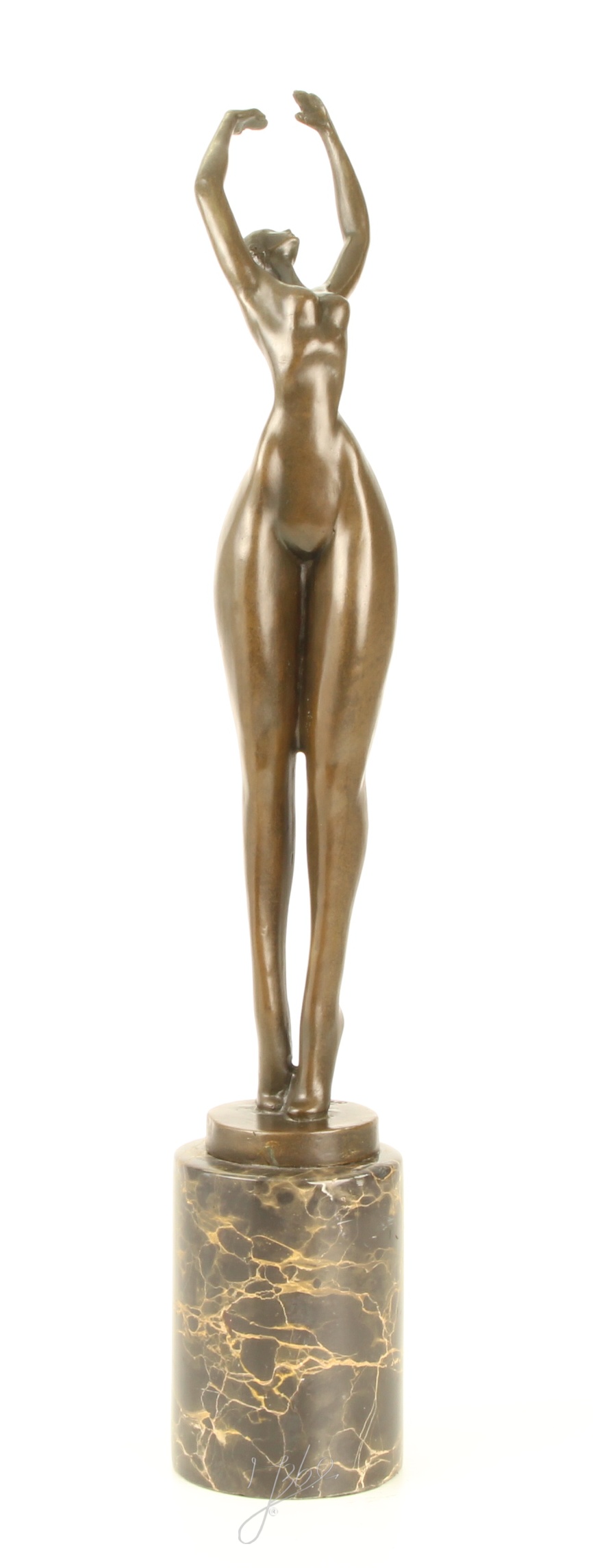 Moderne Bronze Figur abstrakte Skulptur Weiblicher Akt in Perfektion 15