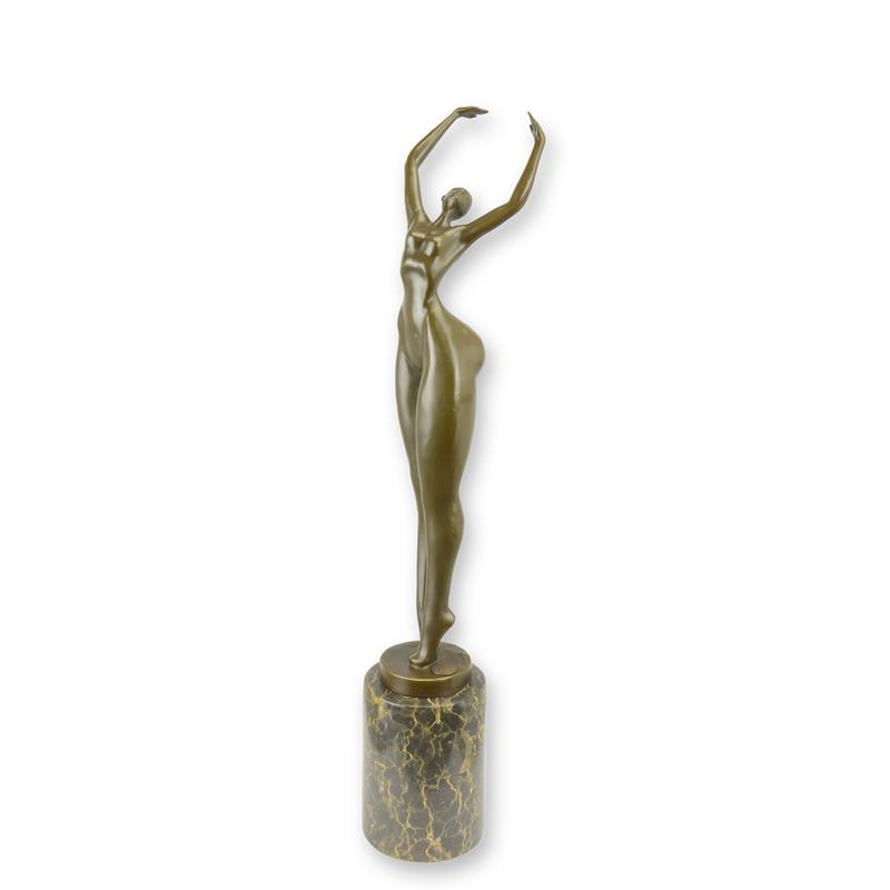 Moderne Bronze Figur abstrakte Skulptur Weiblicher Akt in Perfektion 2