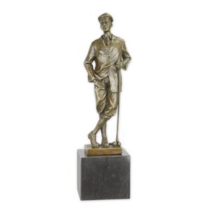 Elegante Bronze Golfer Statue  Perfekte Bronzeskulptur eines Golfspielers