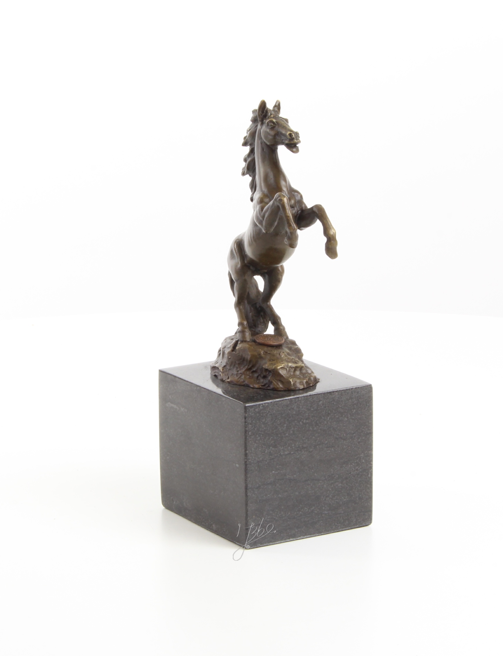Exquisite Bronze Pferdestatue Detaillierte Skulptur eines Aufsteigenden Pferdes 6