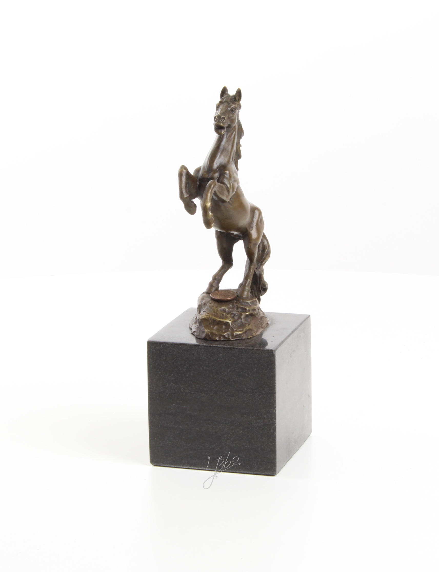 Exquisite Bronze Pferdestatue Detaillierte Skulptur eines Aufsteigenden Pferdes 7