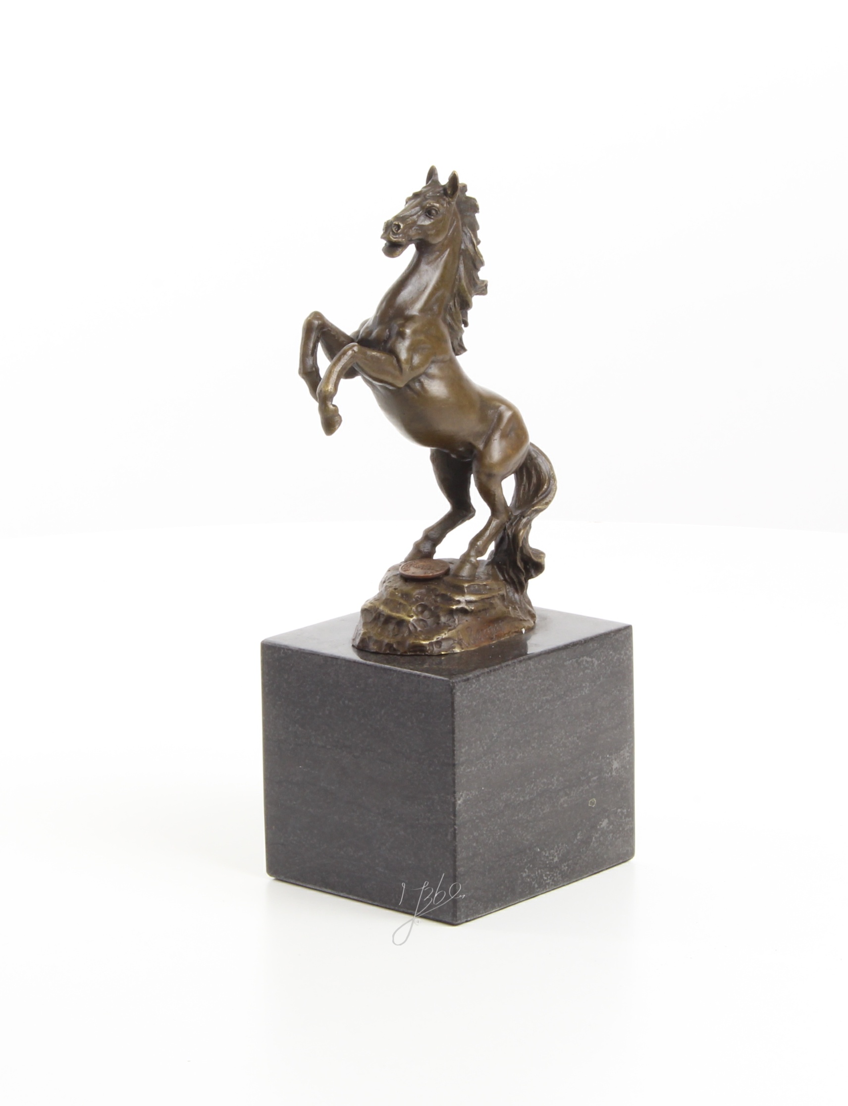 Exquisite Bronze Pferdestatue Detaillierte Skulptur eines Aufsteigenden Pferdes 10