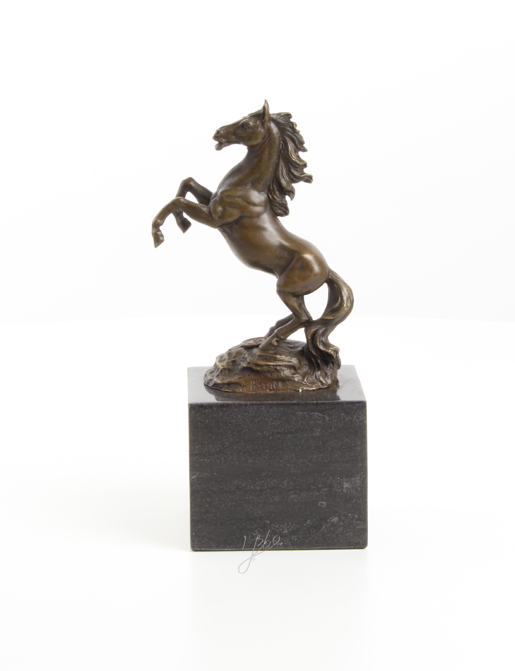 Exquisite Bronze Pferdestatue Detaillierte Skulptur eines Aufsteigenden Pferdes 9