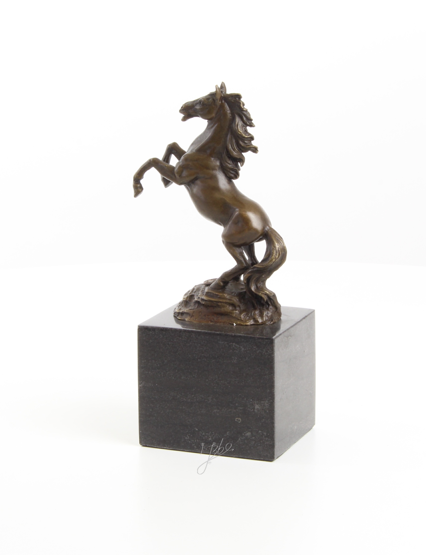 Exquisite Bronze Pferdestatue Detaillierte Skulptur eines Aufsteigenden Pferdes 8