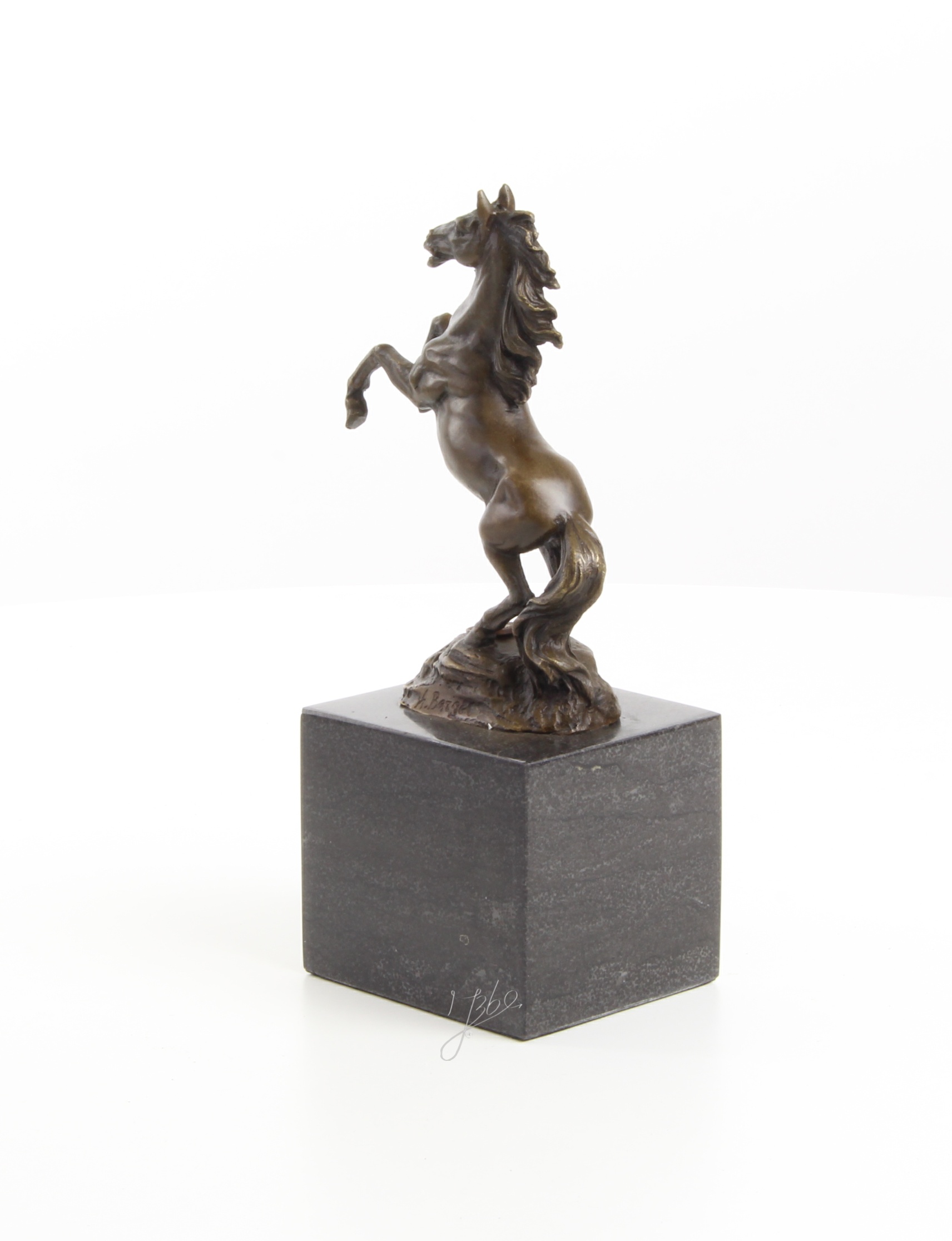 Exquisite Bronze Pferdestatue Detaillierte Skulptur eines Aufsteigenden Pferdes 12