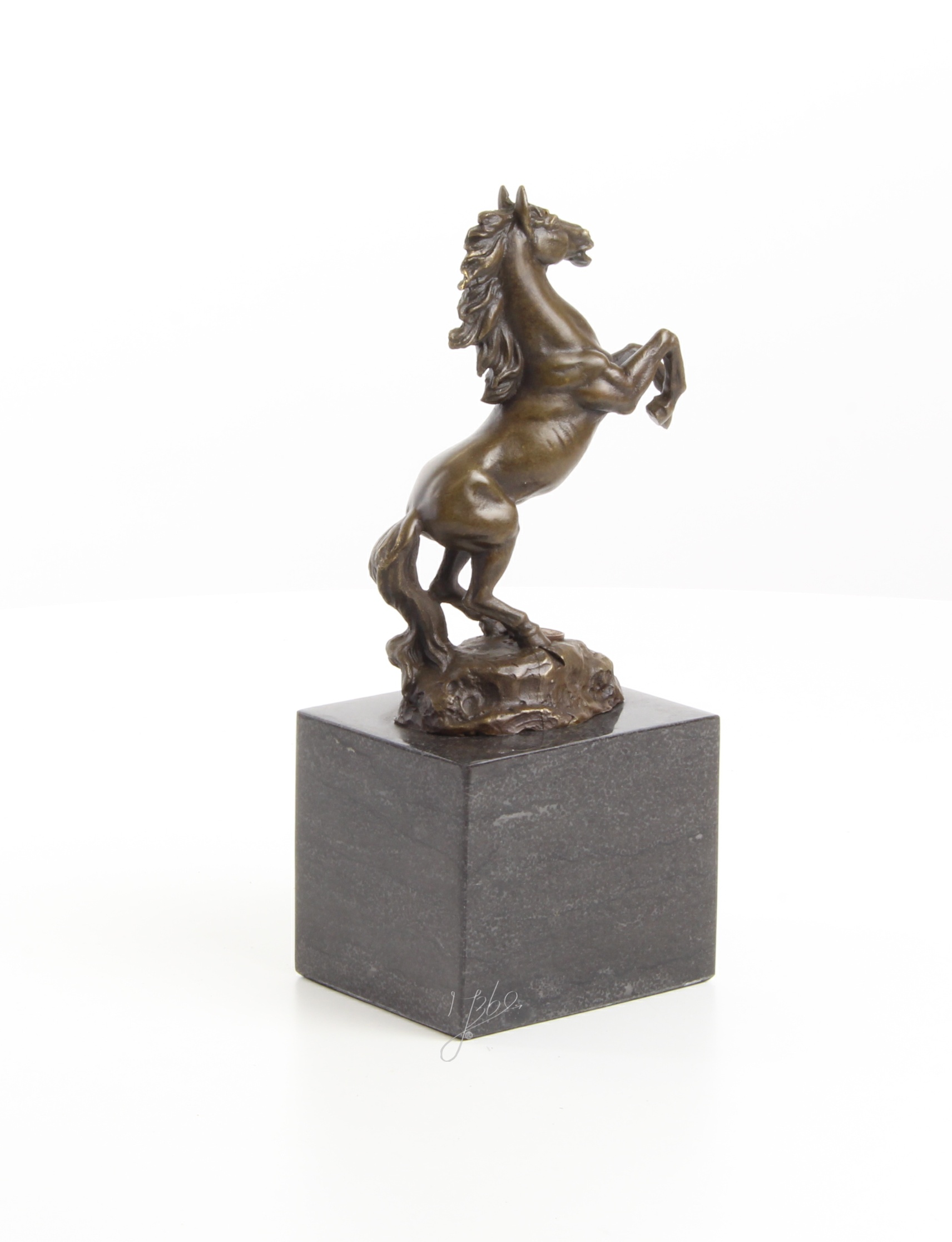 Exquisite Bronze Pferdestatue Detaillierte Skulptur eines Aufsteigenden Pferdes 16