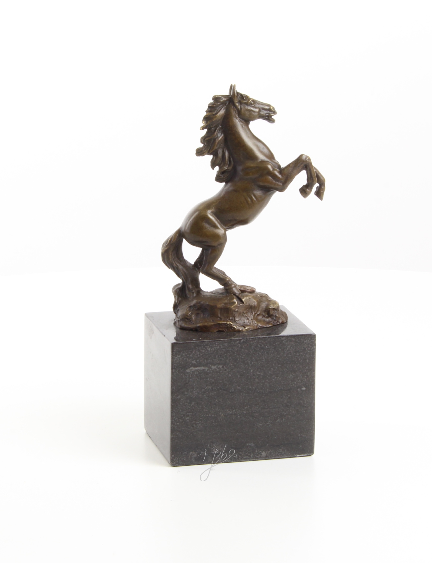 Exquisite Bronze Pferdestatue Detaillierte Skulptur eines Aufsteigenden Pferdes 17