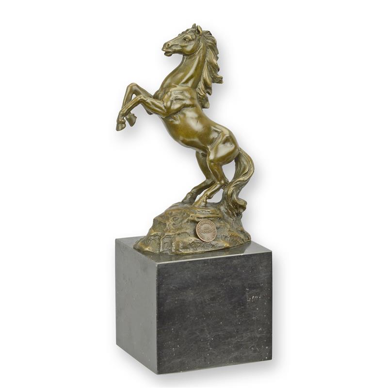 Exquisite Bronze Pferdestatue Detaillierte Skulptur eines Aufsteigenden Pferdes 2
