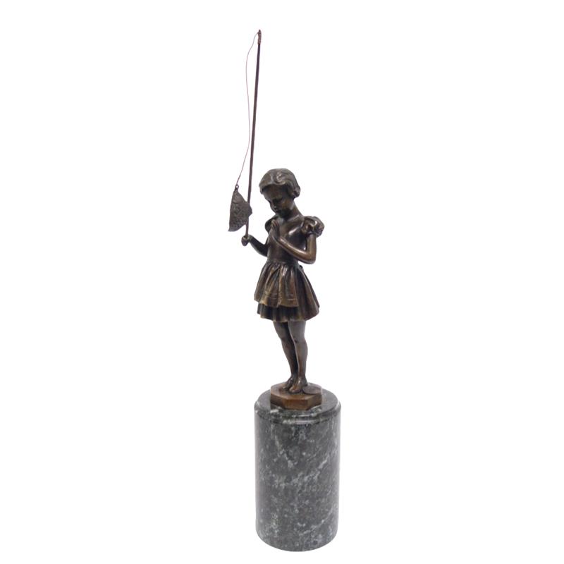 Detaillierte Bronze Angelmädchen Statue Kunstvolle Skulptur fürs Zuhause 2
