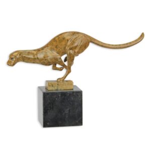 Exquisite Bronze Gepard Skulptur Laufender Gepard Kunstwerk