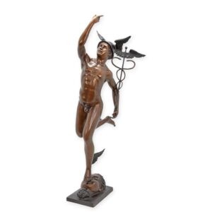 Exquisite Bronze Hermes Skulptur Antike Merkur Plastik entdecken
