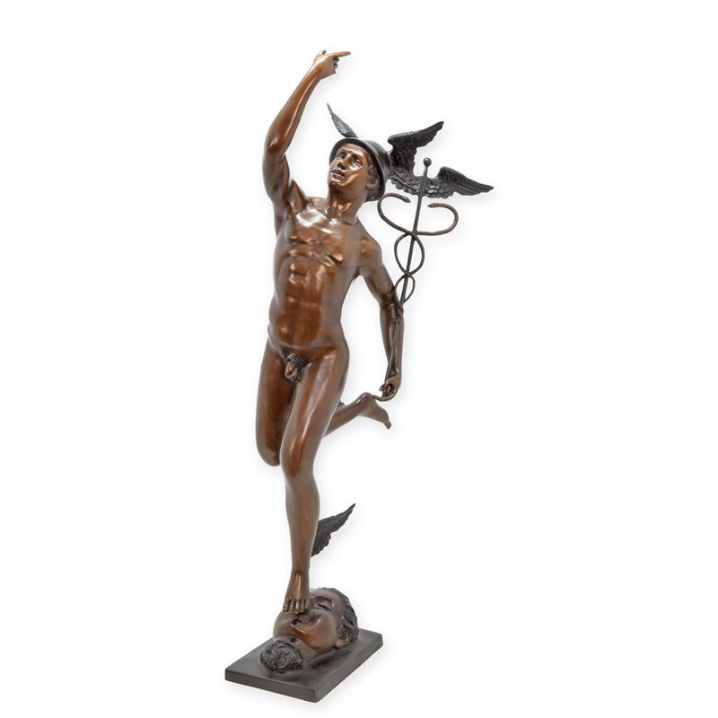 Exquisite Bronze Hermes Skulptur Antike Merkur Plastik entdecken 2