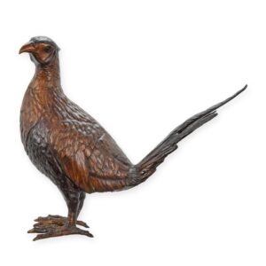 Exquisite Bronze Vogel Skulptur Detaillierte Fasanenfigur für Ihr Zuhause