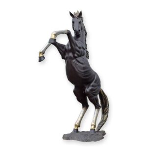 Majestätische BronzePferdestatue Skulptur eines sich aufbäumenden Pferdes