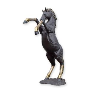 Elegante Bronze Pferdeskulptur Aufbäumendes Pferd in Perfektion