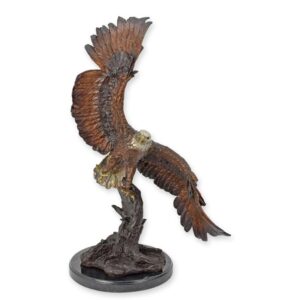 Hochwertige Bronzeadler Skulptur im Flug Meisterwerk der Kunst