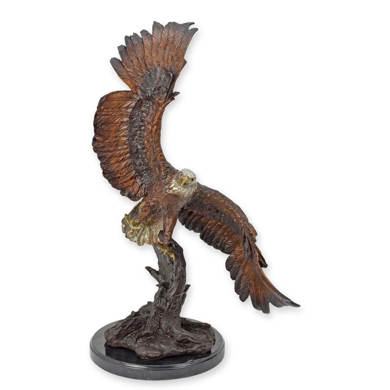Hochwertige Bronzeadler Skulptur im Flug Meisterwerk der Kunst 2