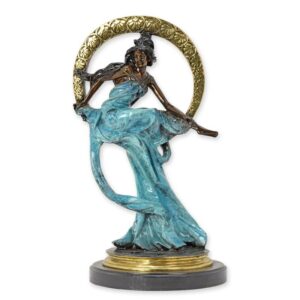 Elegante Bronze Kunstskulptur Tanzende Frau für Ihr Zuhause