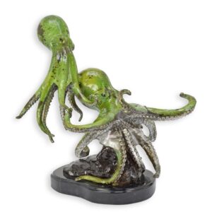 Exquisite Bronze Krakenskulptur Realistische Oktopuskunstwerke für Ihr Zuhause