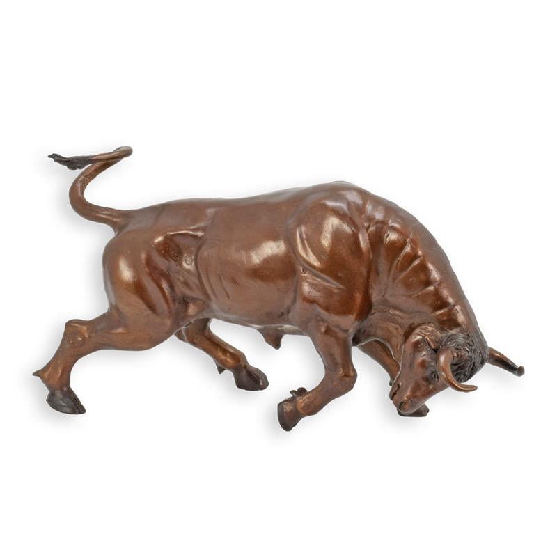 Dynamische Bronze Stier Skulptur Kunstvolle Stierstatue für Ihr Zuhause 2