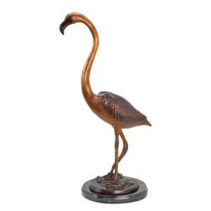 Elegante Bronze Flamingo Skulptur Detaillierte Kunst für Ihr Zuhause