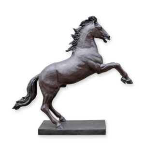 Exquisite Bronze Pferdeskulptur Detaillierte Pferdestatue auf Sockel
