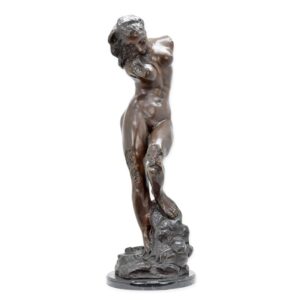 Exquisite Bronze Frauenfigur Bronzeskulptur der Eva auf Sockel
